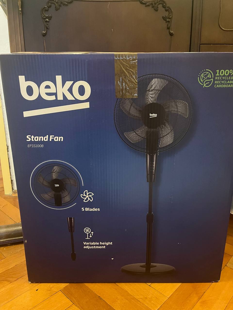 Вентилятор напольный Beko, в идеальном состоянии, Разобран, в упаковке 2000 динар Лиманский рынок — фото