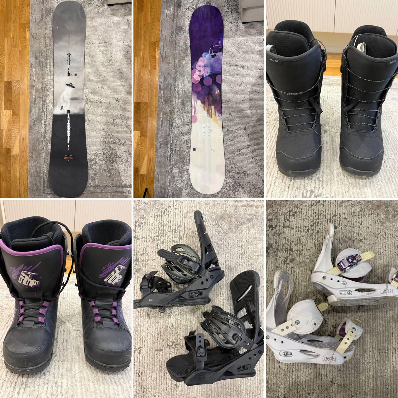 Мужской сноуборд Burton Process Flying V 157 cm 30000 дин Мужские сноубордические крепления Burton Mission Re:Flex (Размер M) 15000 дин Сноубордические ботинки Burton Moto Speedzone (Размер 44.5 / 29. — фото