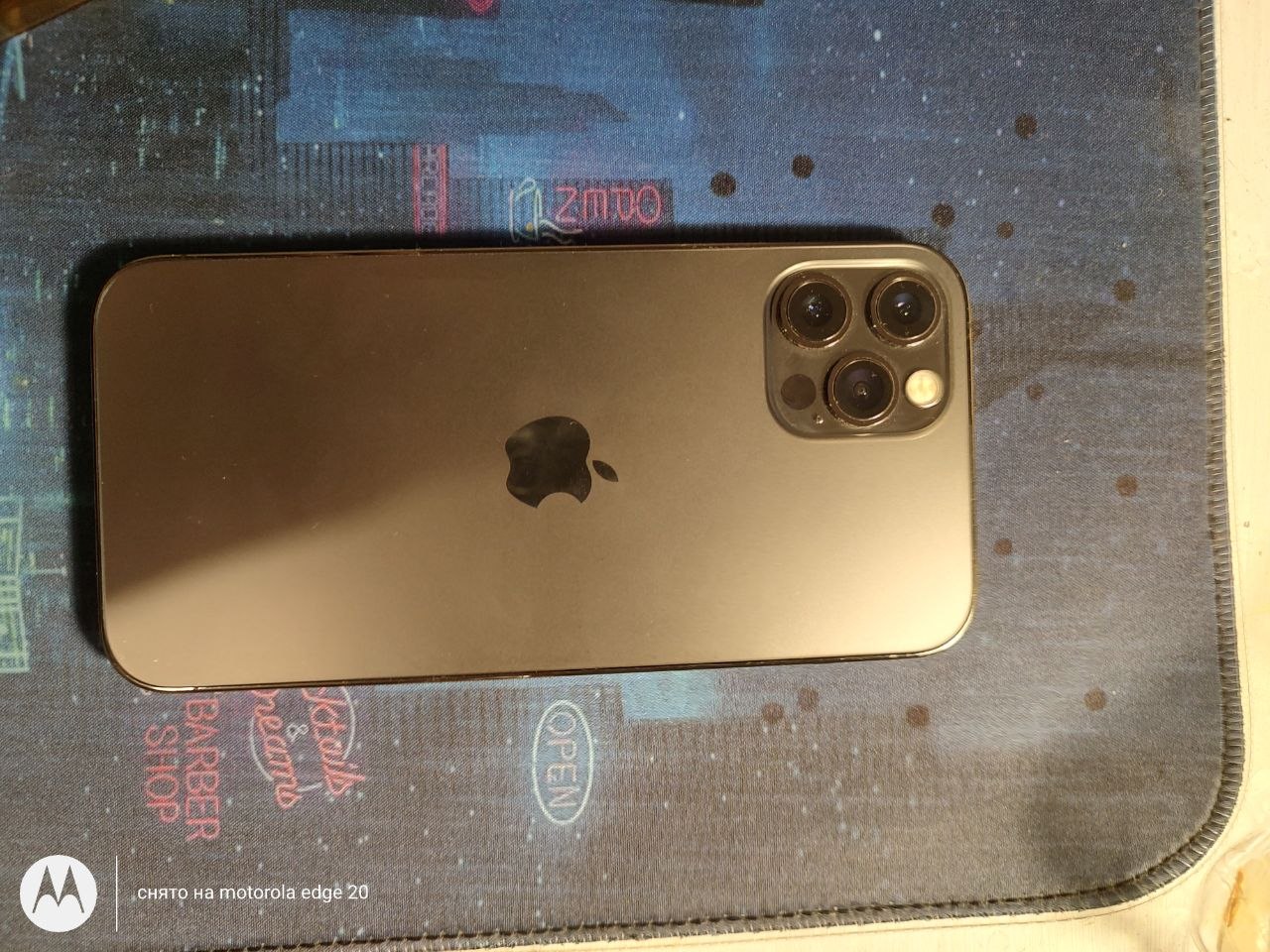 Продам iPhone 12 pro в идеальном состоянии полный комплект на 256 батарея 76% 2 физические сим карты и Есим Место по договору Цена 270евро — фото