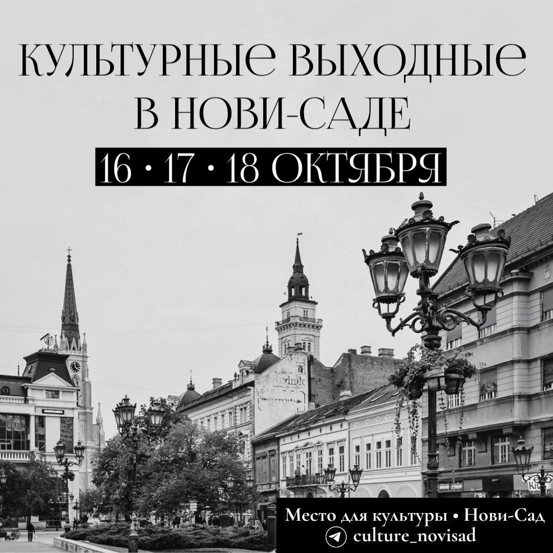 • Концентрация культурных событий в Нови-Саде 16-18 октября Не сидите дома! — фото