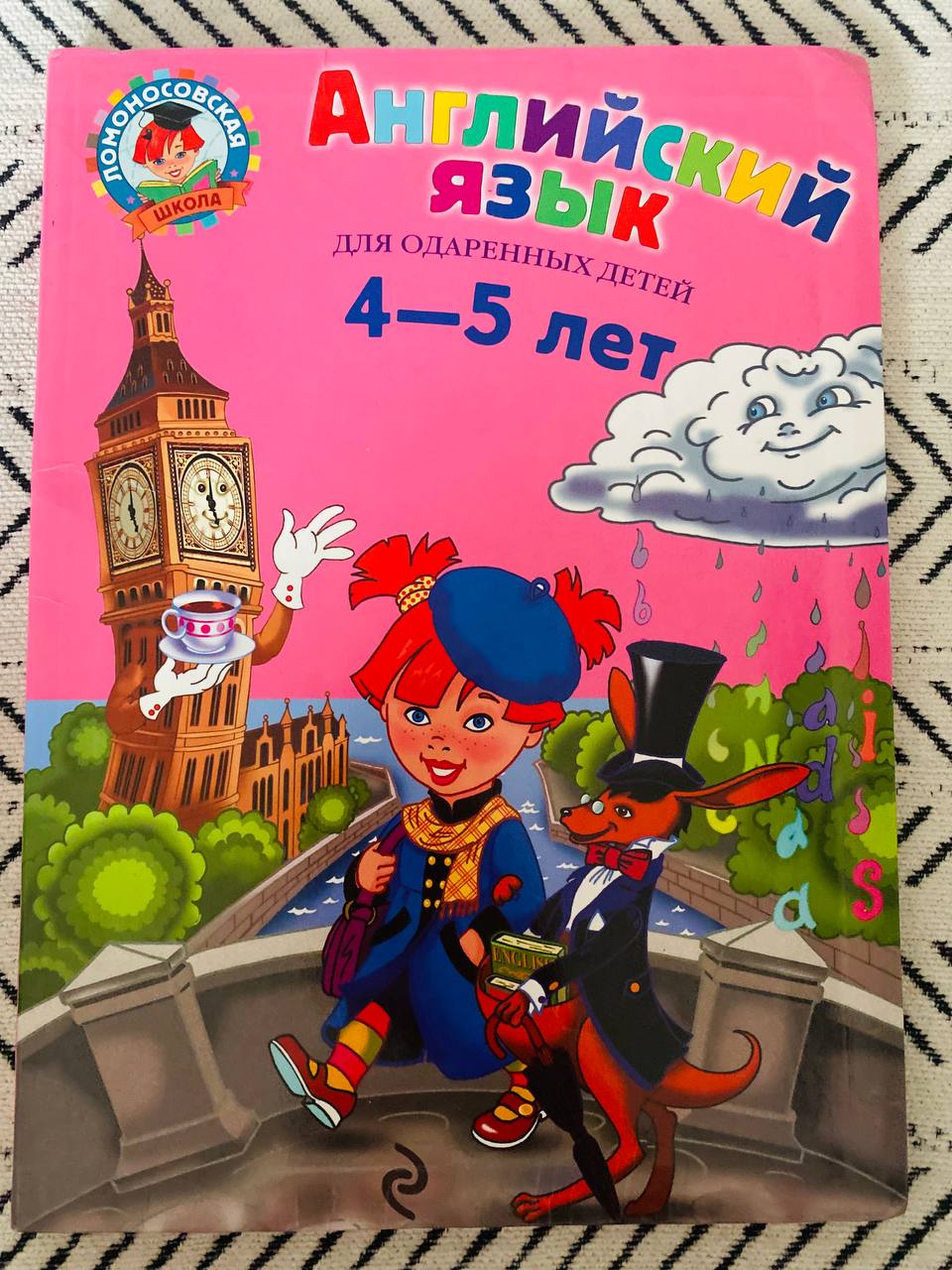 Учебное пособие для изучения английского языка для малышей 4-6 лет, твердый переплёт, размер А4, яркие иллюстрации. — фото